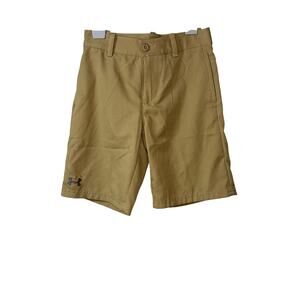 Under Armour Tan Athletic Shorts Durable Design Youth Small